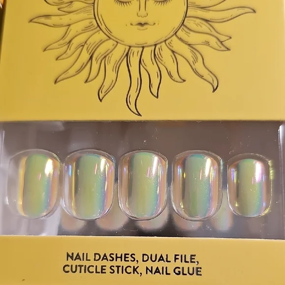 Red Aspen Yellow Press-On Nails